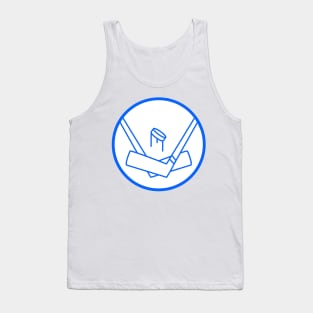 ICE HOCKEY STICK PUCK BATTLE Tank Top